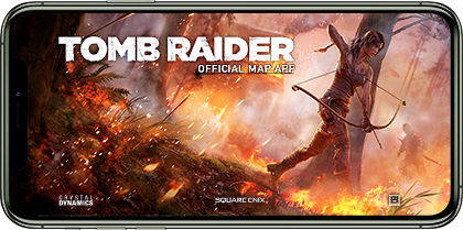 Tomb Raider Map App - iPhone